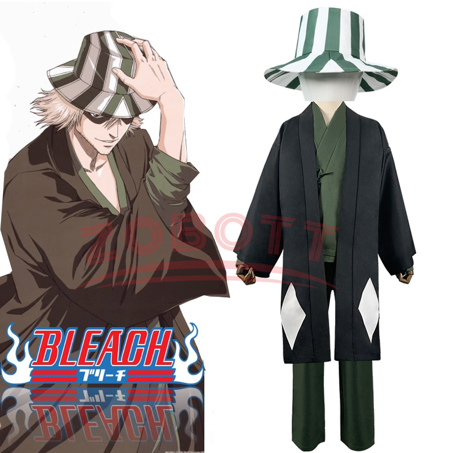 Bleach Captain Coat - Аниме Bleach Urahara Kisuke Косплей Костюм