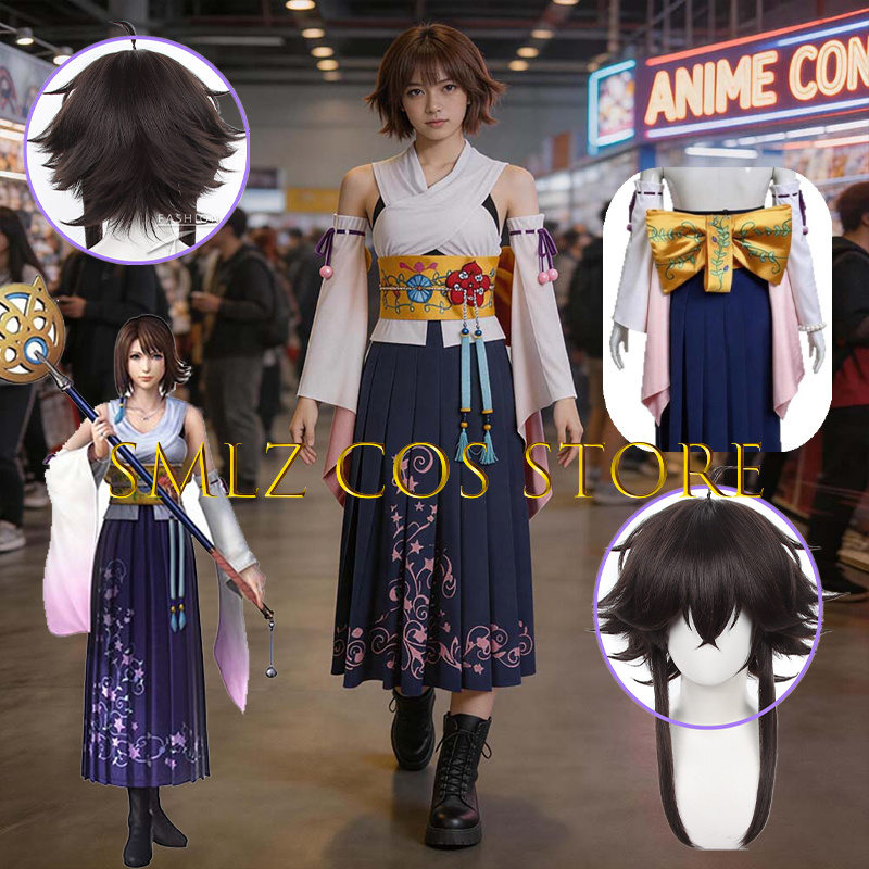 Anime Cosplay Dress For Women - Костюм для косплея Yuna из FF10