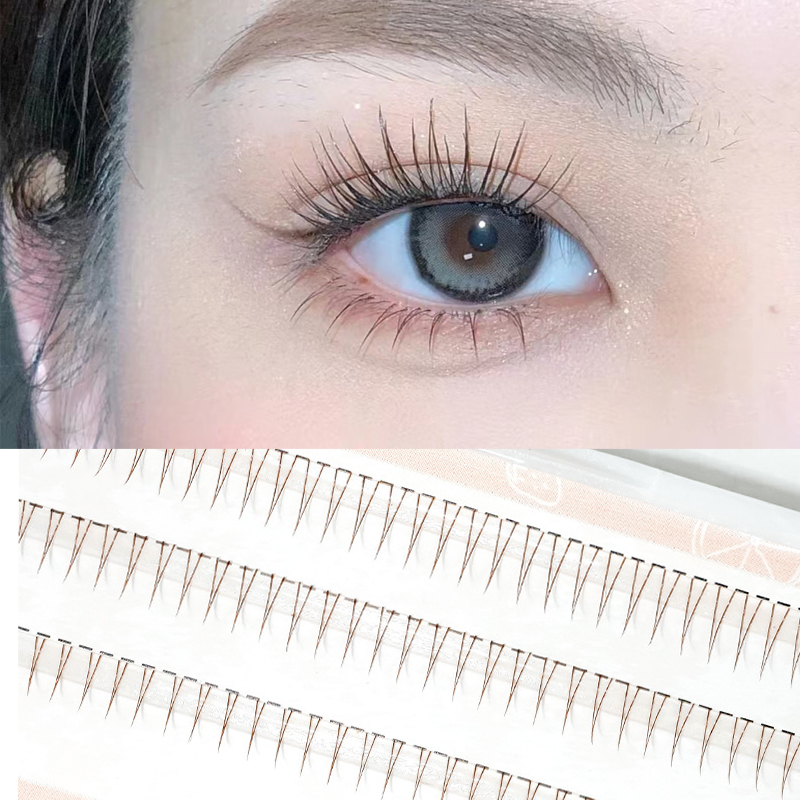 Anime Cosplay Lashes - J Curl V-образные ресницы под ресницами,