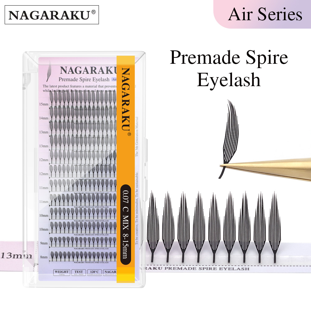 Anime Cosplay Lashes - NAGARAKU готовые шипованные ресницы с эффектом