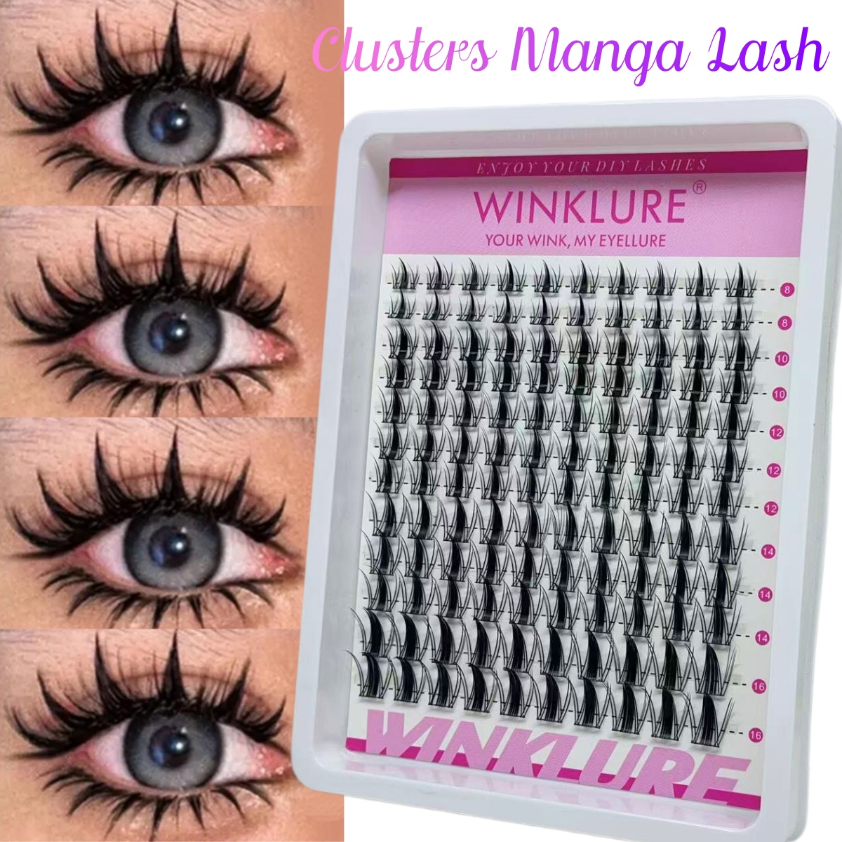 Anime Cosplay Lashes - Набор накладных ресниц WINKLURE Manga Lash