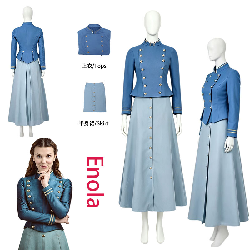 Anime Cosplay Female - Костюм для косплея Энолы из фильма