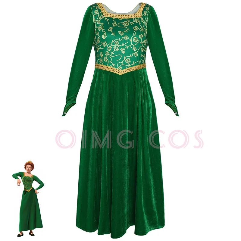 Anime Cosplay Dress For Women - Костюм принцессы Фионы для косплея, карнавальный
