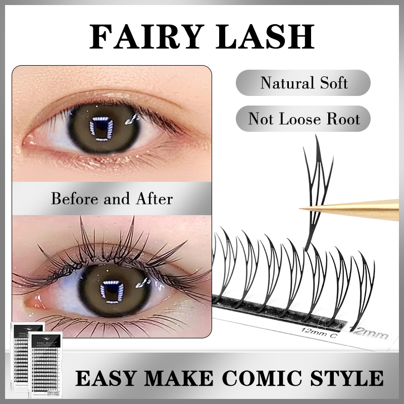 Winky Beauty Готовые узкие рес – обзор и цена Anime Cosplay Lashes
