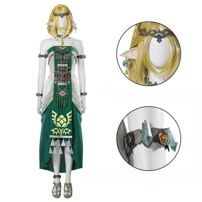 Костюм для косплея Zelda Green – обзор и цена Anime Cosplay Dress For Women