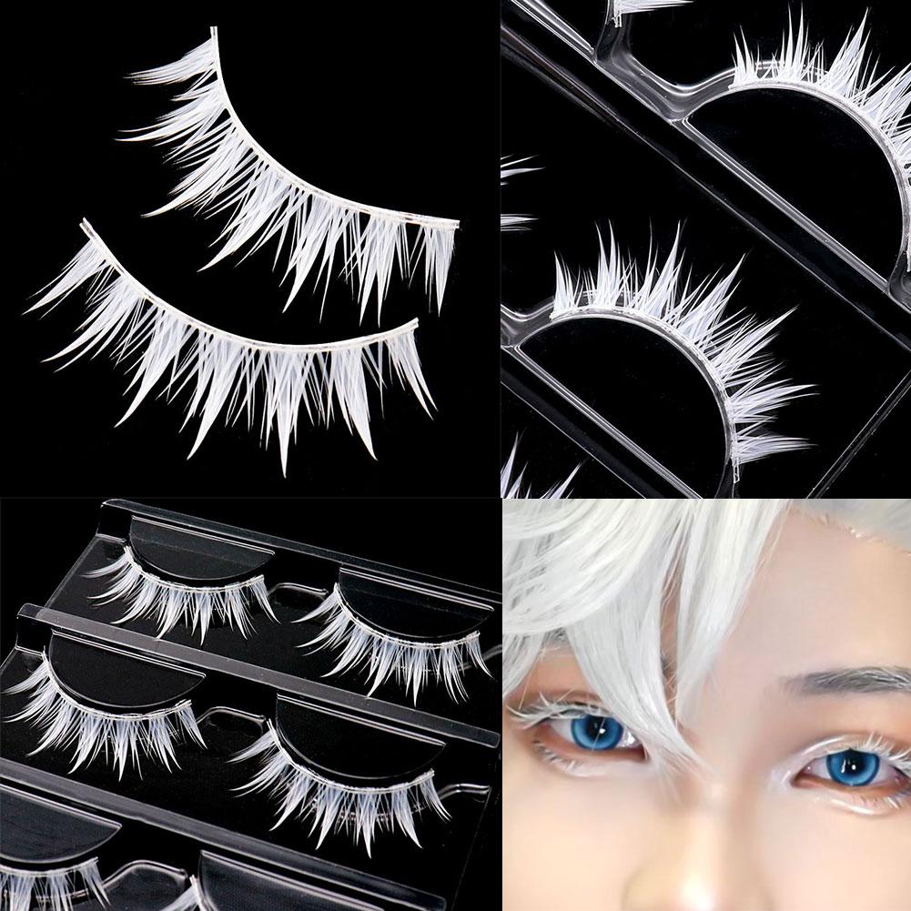 Белые накладные ресницы для ко – обзор и цена Anime Cosplay Lashes