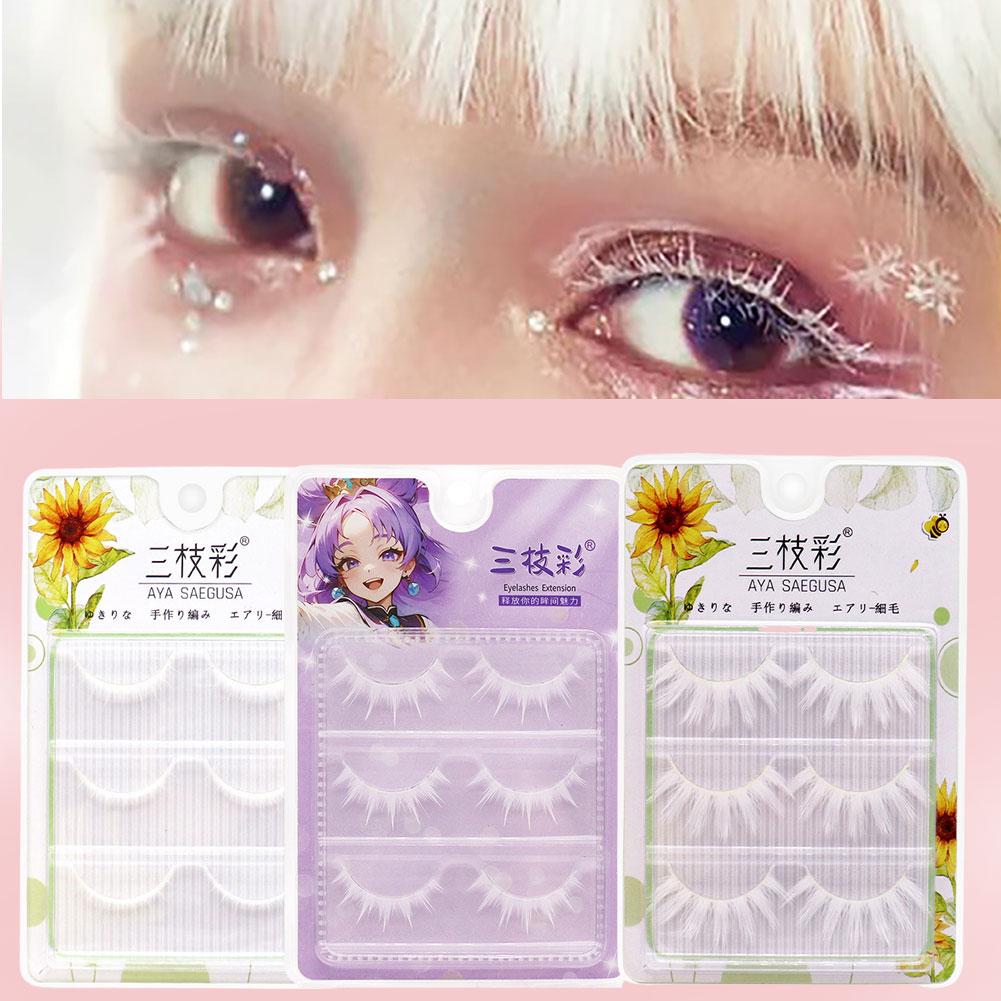 Белые накладные ресницы для ко – обзор и цена Anime Cosplay Lashes