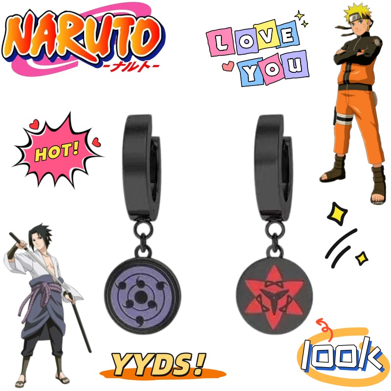 Новые серьги-клипсы с персонаж – обзор и цена Anime Cosplay Naruto