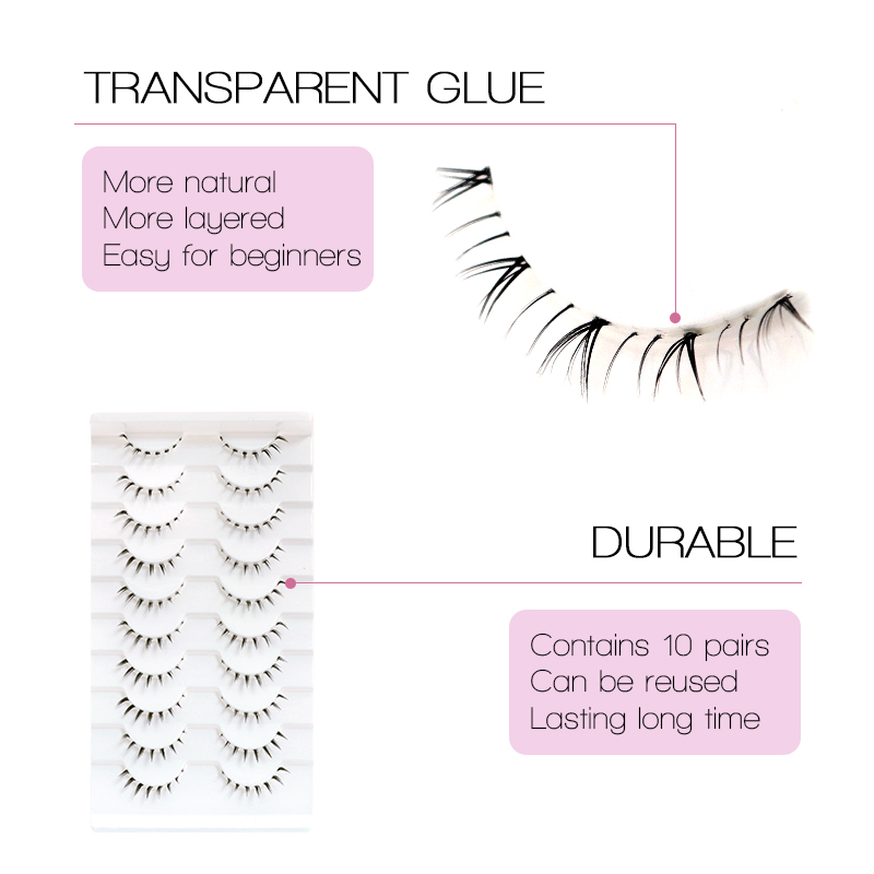 Накладные ресницы для нижнего  – обзор и цена Anime Cosplay Lashes